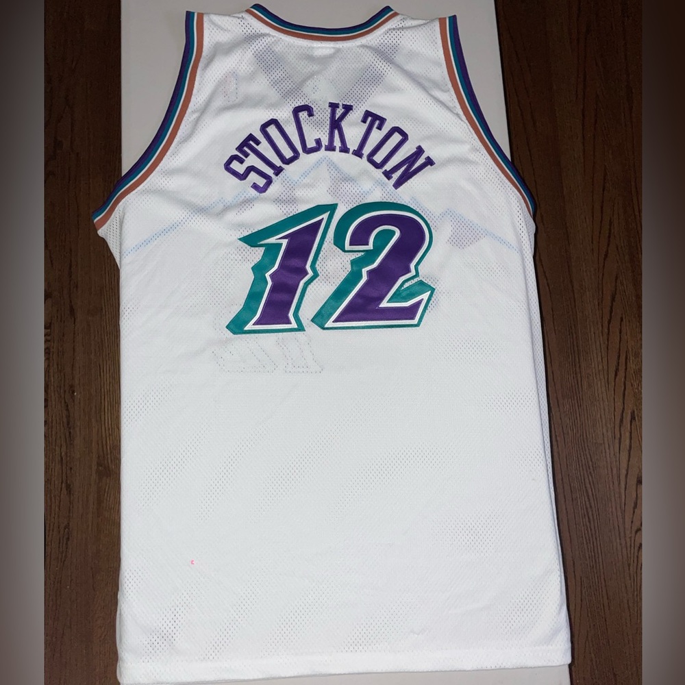 RARE John Stockton authentic Jazz NBA jersey from his final season NWT size 56